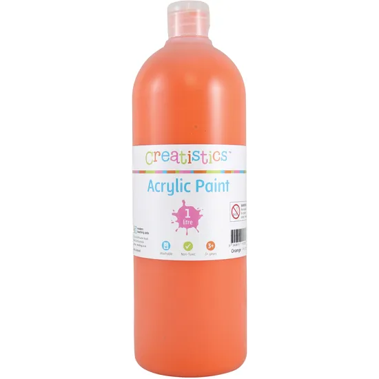 Creatistics Acrylic Paint 1L - Set of 10 - Modern Teaching Aids NZ