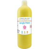 Creatistics Acrylic Paint 1L - Cool Yellow - Modern Teaching Aids NZ