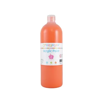 Creatistics Acrylic Paint 1L - Orange - Modern Teaching Aids NZ