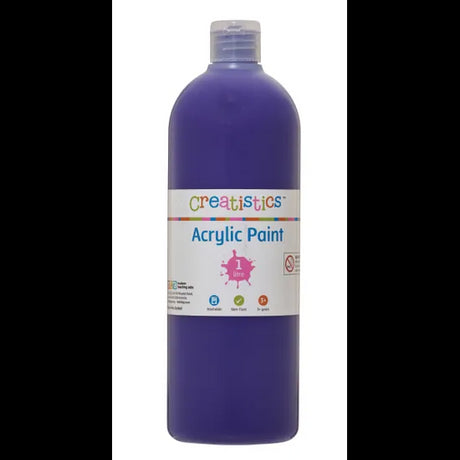 Creatistics Acrylic Paint 1L - Purple - Modern Teaching Aids NZ