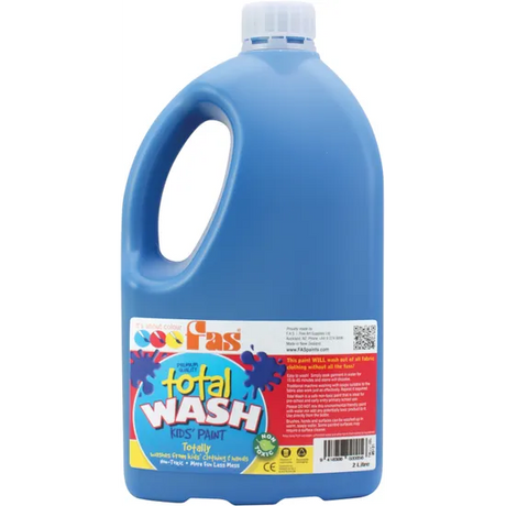 Total Wash Paint - Cool Blue 2 Litre - Modern Teaching Aids NZ