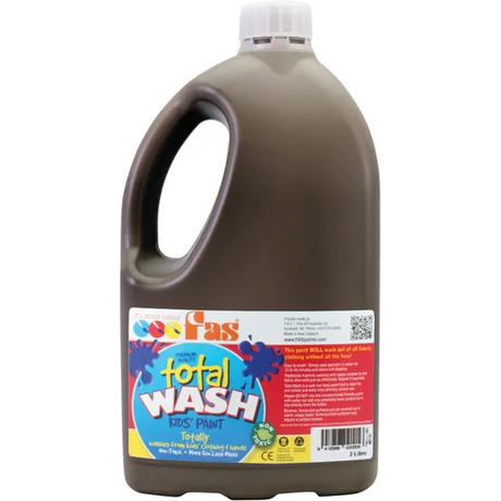 Total Wash Paint - Brown 2 Litre - Modern Teaching Aids NZ