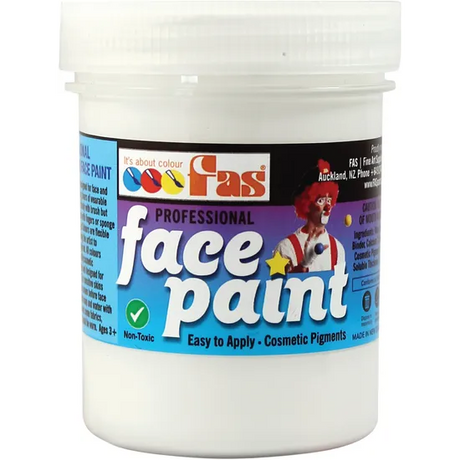 Pro Body & Face Paint 120ml White - Modern Teaching Aids NZ