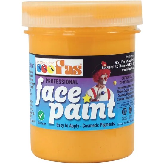 Pro Body & Face Paint 120ml Deep Yellow - Modern Teaching Aids NZ