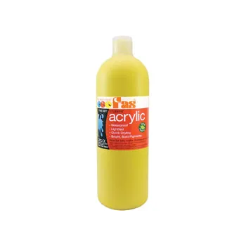 Student Acrylic Paint 1L - Cool Yellow - Modern Teaching Aids NZ