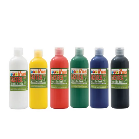 Fabric Ink 500ml - Set of 6 - Modern Teaching Aids NZ