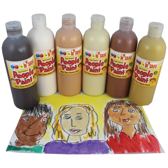 Super Tempera People Paint - Set of 6 - Modern Teaching Aids NZ