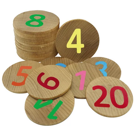 Freckled Frog Number Matching Discs - 1-20, Set of 40 - Modern Teaching Aids NZ