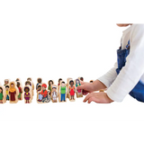 Village & Families Block Set of 50 - Modern Teaching Aids NZ