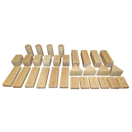 Magnetic Wooden Blocks - 30 pieces - Modern Teaching Aids NZ