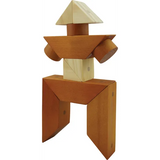 Two Toned Magnetic Wooden Blocks - 30 pieces - Modern Teaching Aids NZ