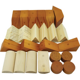 Two Toned Magnetic Wooden Blocks - 30 pieces - Modern Teaching Aids NZ