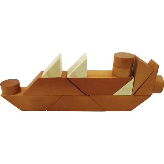 Two Toned Magnetic Wooden Blocks - 30 pieces - Modern Teaching Aids NZ