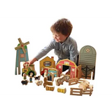 The Happy Architect Farm - 26 Pieces - Modern Teaching Aids NZ