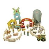The Happy Architect Farm - 26 Pieces - Modern Teaching Aids NZ