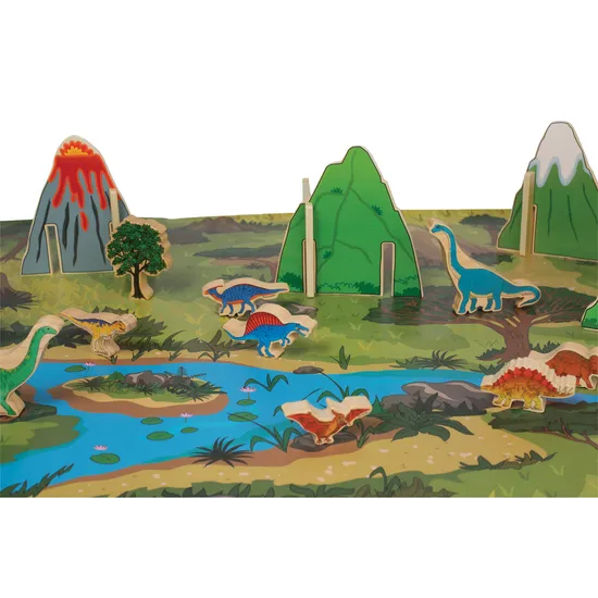 The Happy Architect Dinosaur World & Play Mat
