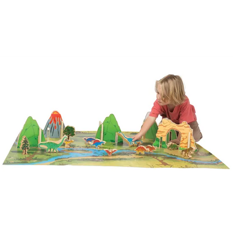 The Happy Architect Dinosaur World & Play Mat