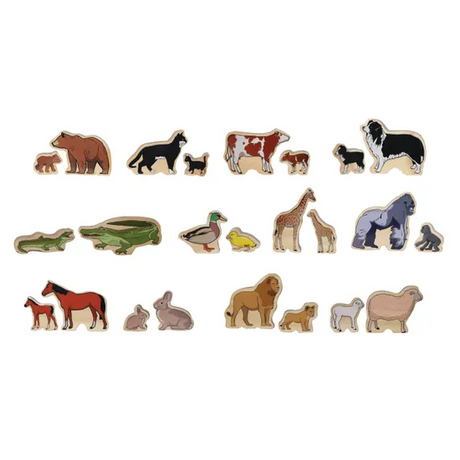 The Village Animal Families - 24 Pieces - Modern Teaching Aids NZ