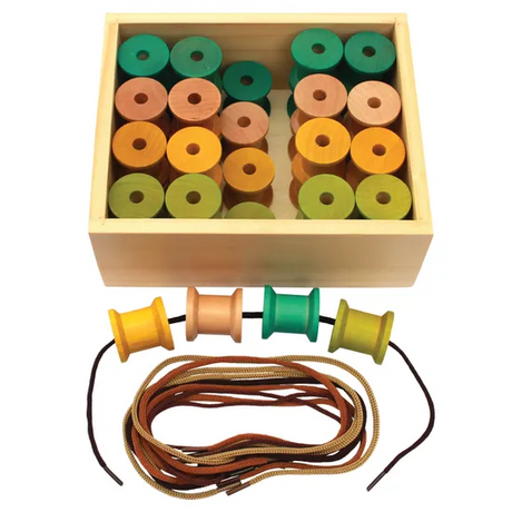 Wooden Threading Cotton Reels - Modern Teaching Aids NZ