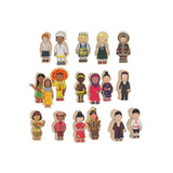 Freckled Frog Dress-Up Blocks - Multicultural Traditional Dress, Set of 18 - Modern Teaching Aids NZ