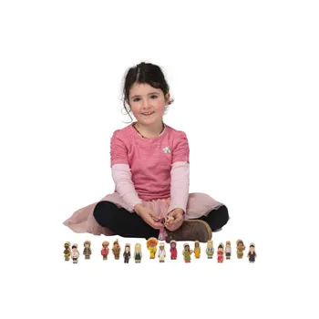 Freckled Frog Dress-Up Blocks - Multicultural Traditional Dress, Set of 18 - Modern Teaching Aids NZ