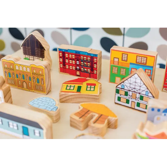 Freckled Frog Block Play Set - Multicultural, Set of 33 - Modern Teaching Aids NZ