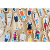 Everyone's Family Wooden People - 26pcs - Modern Teaching Aids NZ