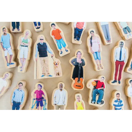 Everyone's Family Wooden People - 26pcs - Modern Teaching Aids NZ