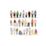 Everyone's Family Wooden People - 26pcs - Modern Teaching Aids NZ