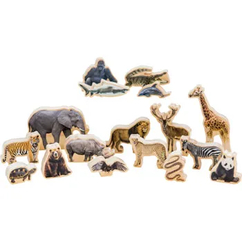 Wild Animals - 17  Pieces - Modern Teaching Aids NZ