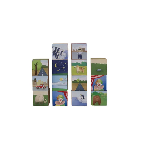 Learn and Turn  Opposite Blocks 16 Pieces