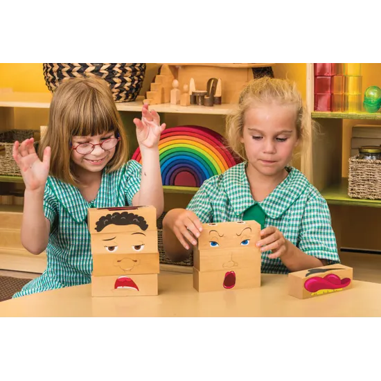 How Am I Feeling? Wooden Blocks - Modern Teaching Aids NZ