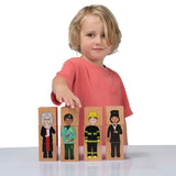 Multicultural Community Stacking Blocks 12 Piecess - Modern Teaching Aids NZ