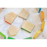 Colourful Houses Blocks 16 Pieces - Modern Teaching Aids NZ