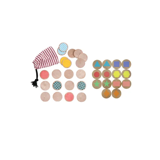 Wooden Memory Pairs Combo Set