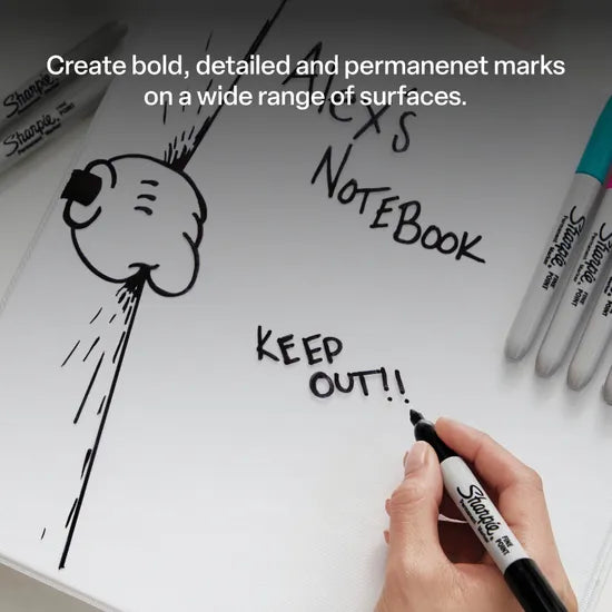 Sharpie Permanent Marker Fine Black - Modern Teaching Aids NZ