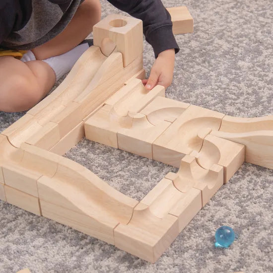 Unit Block Marble Run - Set of 40 - Modern Teaching Aids NZ