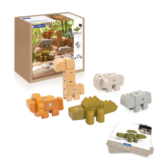 Snap Block Animals - 33  Pieces. Set - Modern Teaching Aids NZ