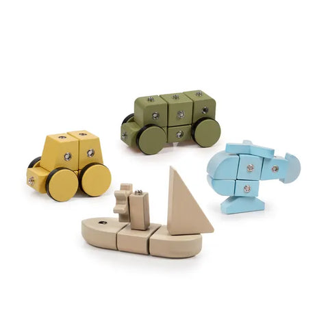 Snap Block Vehicles - 32  Pieces. Set - Modern Teaching Aids NZ