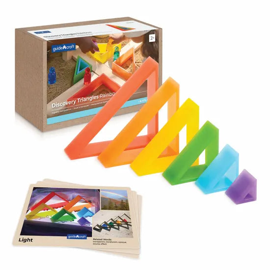 Discovery Triangles - Rainbow - Set of 6 - Modern Teaching Aids NZ