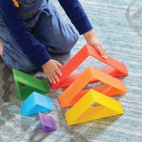 Discovery Triangles - Rainbow - Set of 6 - Modern Teaching Aids NZ