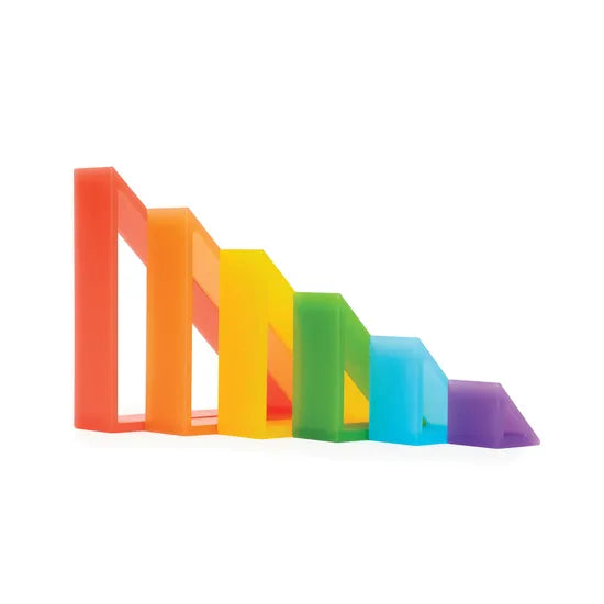 Discovery Triangles - Rainbow - Set of 6 - Modern Teaching Aids NZ