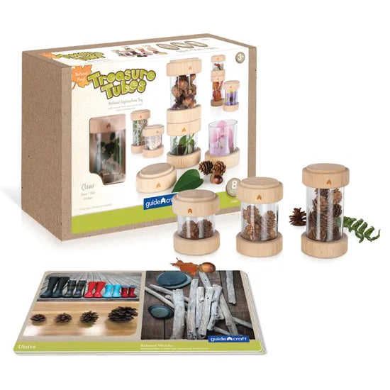 Clear Treasure Tubes - 8 pieces - Modern Teaching Aids NZ