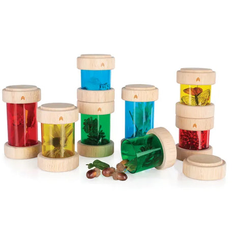 Colourful Treasure Tubes - 8 pieces - Modern Teaching Aids NZ