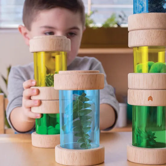 Colourful Treasure Tubes - 8 pieces - Modern Teaching Aids NZ