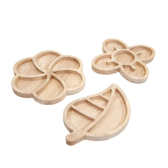 Loose Parts Organic Wooden Trays - Modern Teaching Aids NZ
