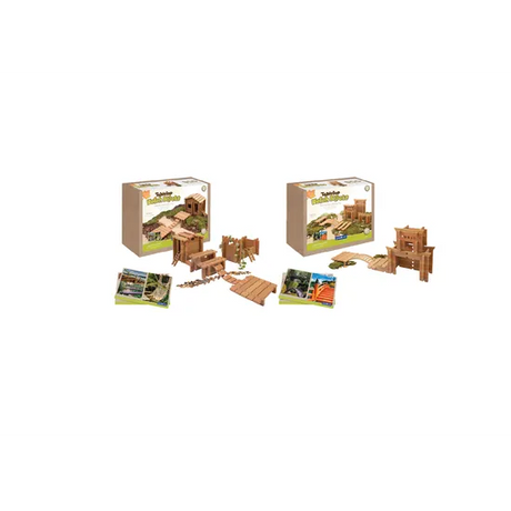 Table Top Notch Blocks Western & Eastern Set - Modern Teaching Aids NZ