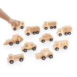 Mini Wooden Trucks - Set of 10 - Modern Teaching Aids NZ