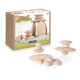 Stacking Wooden Stones - 20 pieces - Modern Teaching Aids NZ