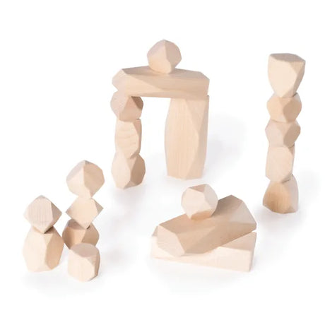 Stacking Wooden Blocks - 20 pieces - Modern Teaching Aids NZ